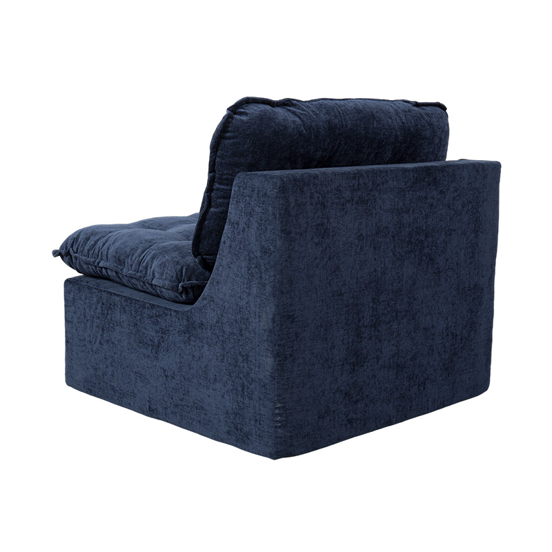 Tolg Lánchúr Modúil Socraithe i gCorda Dhomhainghorm le Cúltaca Cushioned agus Ottoman Meaitseála Tolg Lánchúr Modúil Socraithe i gCorda Dhomhainghorm le Cúltaca Cushioned agus Ottoman Meaitseála