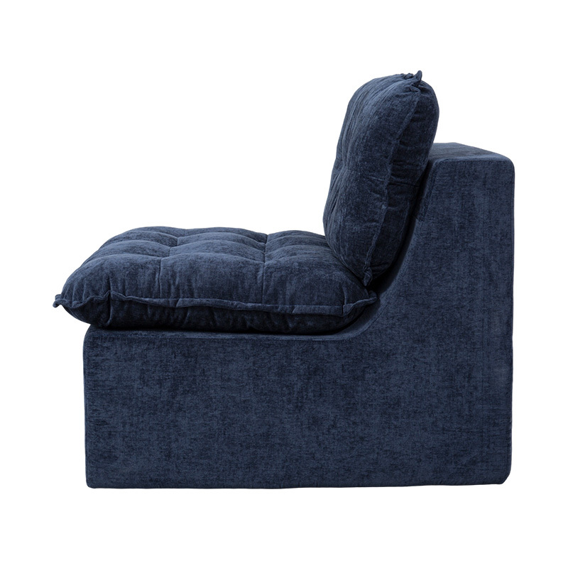 Tolg Lánchúr Modúil Socraithe i gCorda Dhomhainghorm le Cúltaca Cushioned agus Ottoman Meaitseála Tolg Lánchúr Modúil Socraithe i gCorda Dhomhainghorm le Cúltaca Cushioned agus Ottoman Meaitseála
