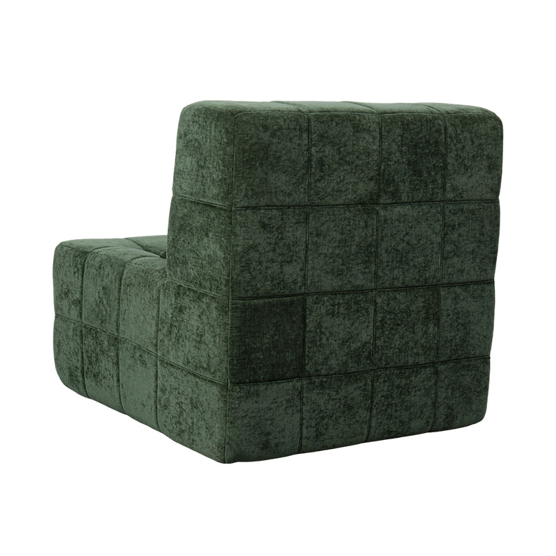 Tolg Iomlán Cúr Aonair Oversized i Corduroy Emerald Green le Dearadh Bloc Tolg Iomlán Cúr Aonair Oversized i Corduroy Emerald Green le Dearadh Bloc