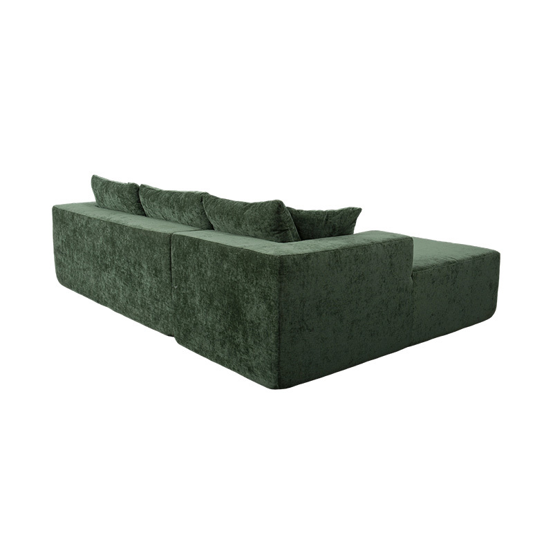 Tolg Cúinne Modúlach L-Shaped i Velvet Emerald Green le Cúisíní Il Tolg Cúinne Modúlach L-Shaped i Velvet Emerald Green le Cúisíní Il